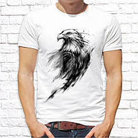 Чоловіча футболка з принтом Орел чорний Push IT