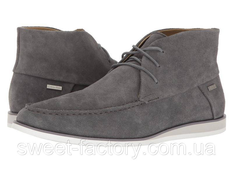 Ботинки calvin klein kenley calf suede grey