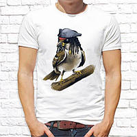 Чоловіча футболка з принтом Птах горобець пірат Push IT