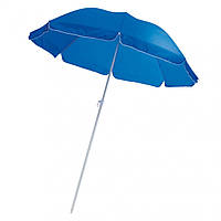 Пляжна вулична кругла парасолька 2 м синього кольору з Anti-UV захистом