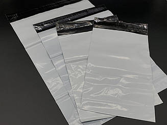 Кур'єрський Поштовий пакет для відправок 28х42 см. 100 шт/уп. Білий Кур'єр-пакет з клейовою стрічкою без кишені