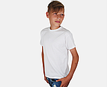 Дитяча футболка біла базова бавовняна Valueweight kids Fruit of the Loom, фото 2