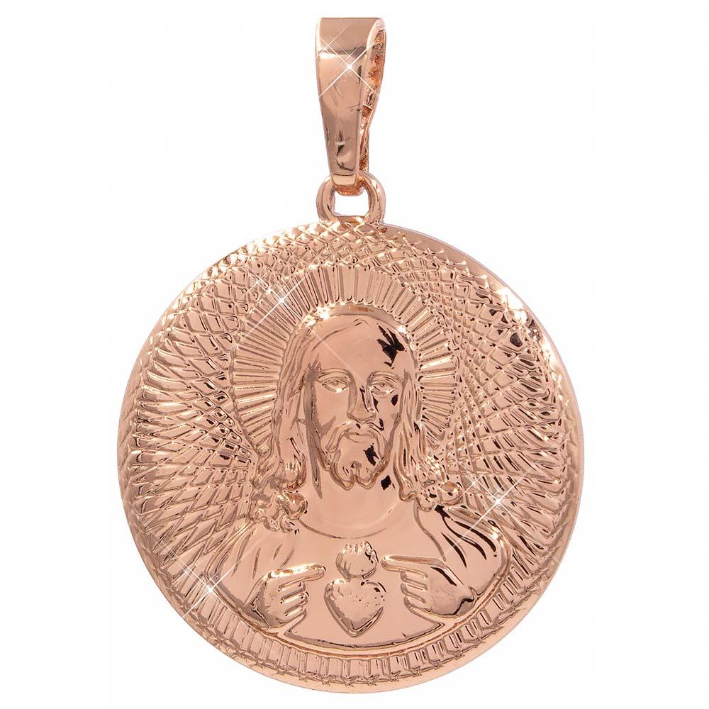 Підвіска Ладанка Ісус 2,5 см (Медичне золото), фото 1