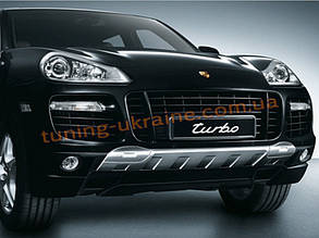 Накладка на бампер передня Porsche Cayenne 957 2007-2010