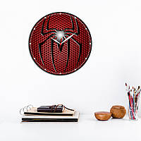 Спайдермен Spider man Людина Павук Годинник Круглий годинник Годинник червоні Супергерой на годиннику Кварцовий годинник