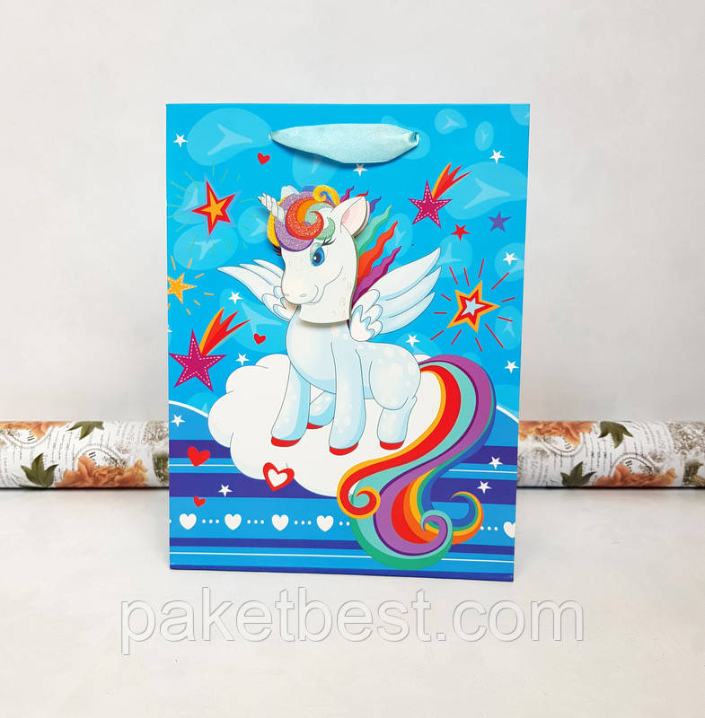 Пакет подарунковий Преміум Середній 3D