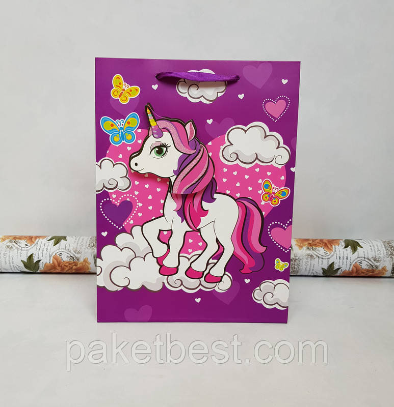 Пакет подарунковий Преміум Середній 3D