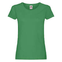 Молодежная женская летняя футболка ярко-зеленая - XS, L, XL