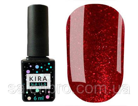 Гель-лак Kira Nails 24 Karat №008 (винний з блискітками), 6 мл