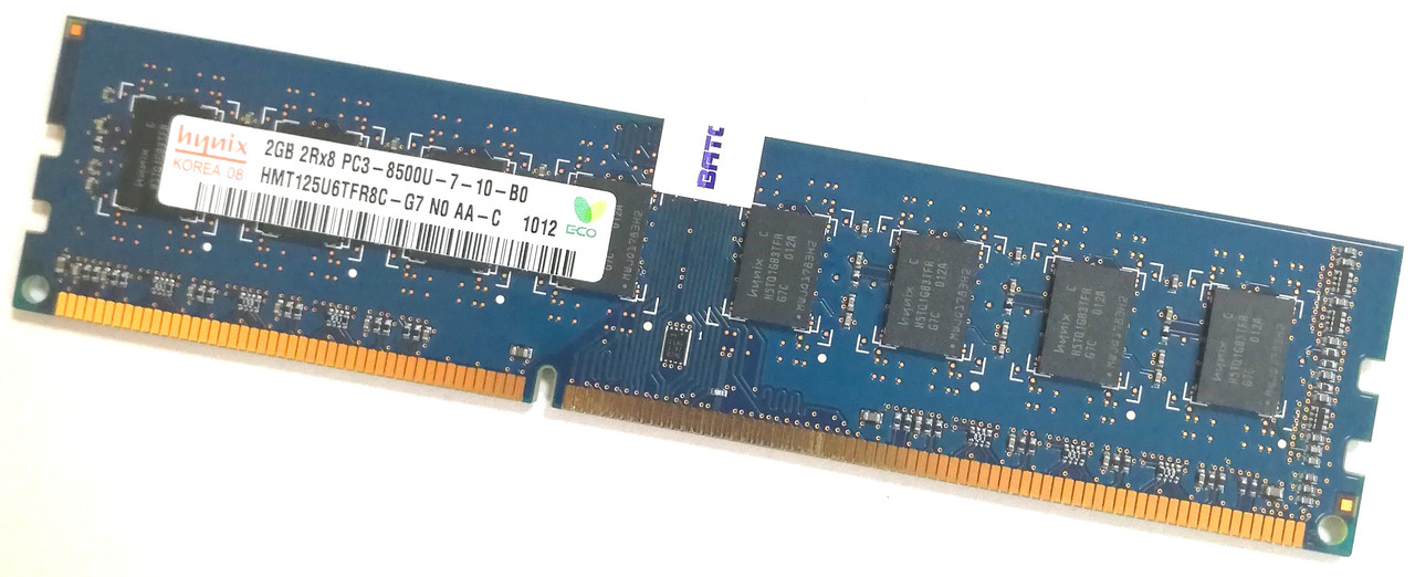 Оперативна пам'ять Hynix DDR3 1066MHz 2Gb PC3-8500U CL7 2R8 (HMT125U6BFR8C-G7 N0 AA-C) Б/В