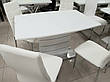 Стіл обідній розкладний в стилі модерн Houston (Х'юстон) DT-9123-1 Evrodim, White Satin, фото 6
