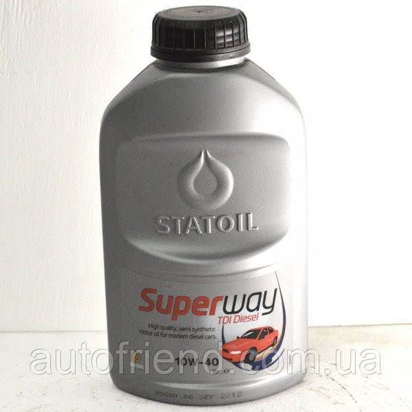 Моторна олива напівсинтетика Statoil (Статойл) Superway TDI Diesel 10W-40 1 л.