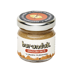 Арахісова паста зі спеціями та родзинками (олія) Burunduk 40 грам Україна