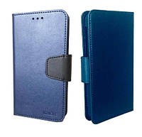 Универсальный чехол-книжка Mobileare 5.0"-5.5" с кармашком для визиток (документов) для смартфонов Темно-синий