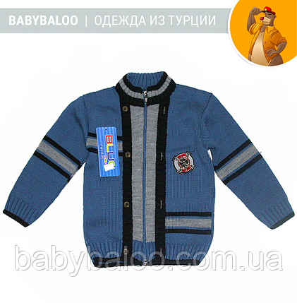 Кофта дитяча в'язана хлопчик штурвал (від 1 до 3 років), фото 1