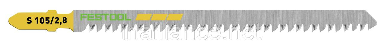 Пиляльне полотно для лобзика WOOD Straight Cut S 105/2.8/5 Festool 204262, фото 1