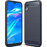 Чохол Carbon для Honor 8S бампер синій