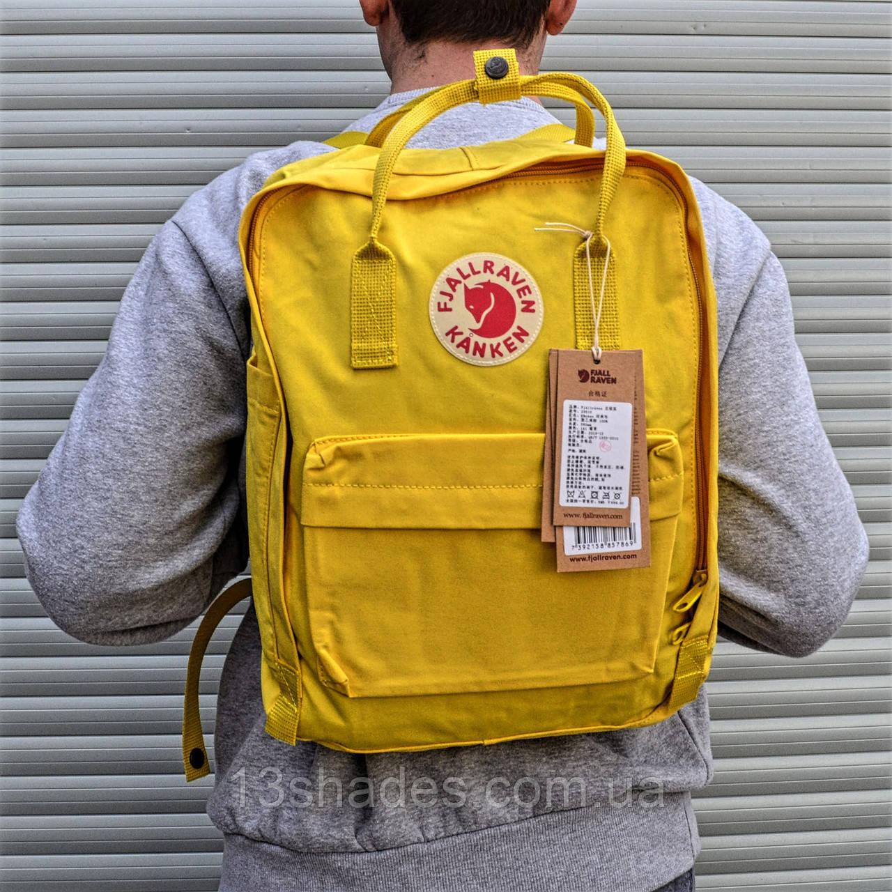 Рюкзак Fjallraven Kanken (Ф'ялравен Канкен) classic, жовтий