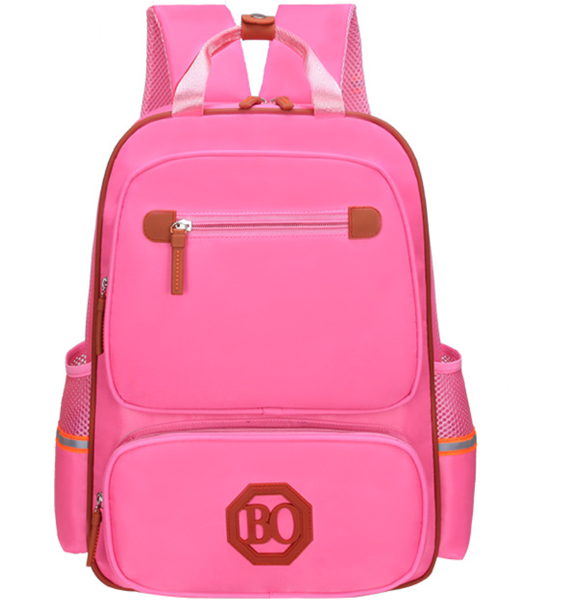 Рюкзак школьный ранец непромокаемый легкий насыщенный розовый, розовый оксфорд нейлон девочке 258В - фото 2 - id-p1022497003