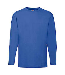Чоловіча футболка з довгим рукавом синя 038-51