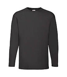 Чоловіча футболка з довгим рукавом чорна 038-36