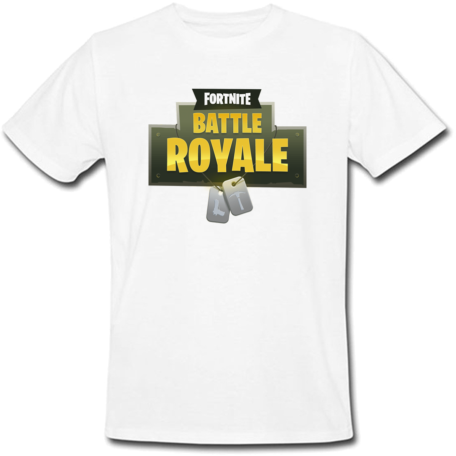 Футболка Fortnite Battle Royale Logo (біла) - фото 1 - id-p1022516351