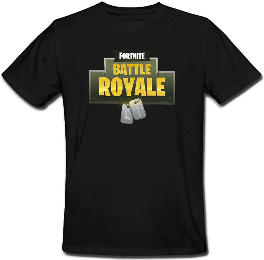 Футболка Fortnite Battle Royale Logo (чорна) - фото 1 - id-p1022518630