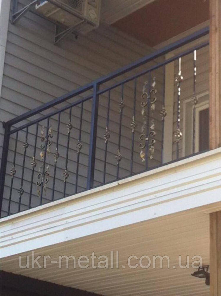 Балконные перила металлические / Ограждения балконов и террас под ключ - фото 10 - id-p955851641