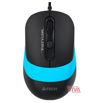 Миша дротова A4Tech Fstyler FM10 (Black + Blue)