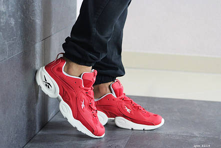 Чоловічі кросівки Reebok нубук,червоні, фото 2