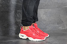 Чоловічі кросівки Reebok нубук,червоні, фото 3