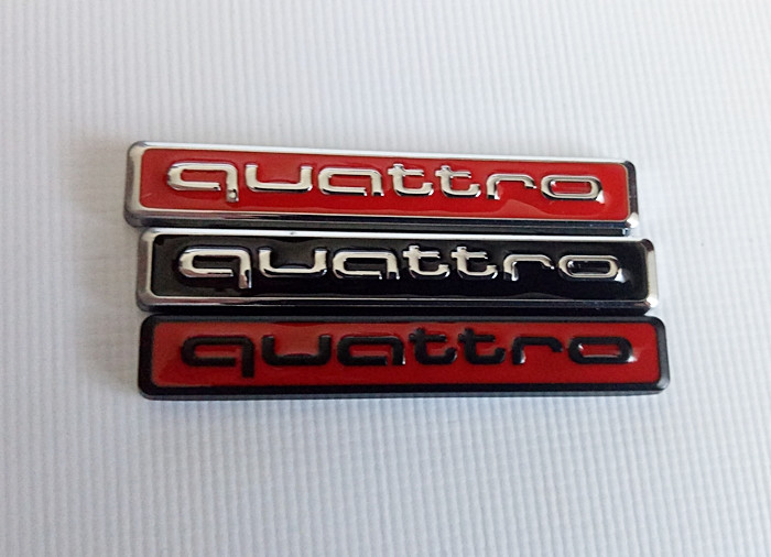 Шильдик напис Quattro (new) на кришку багажника