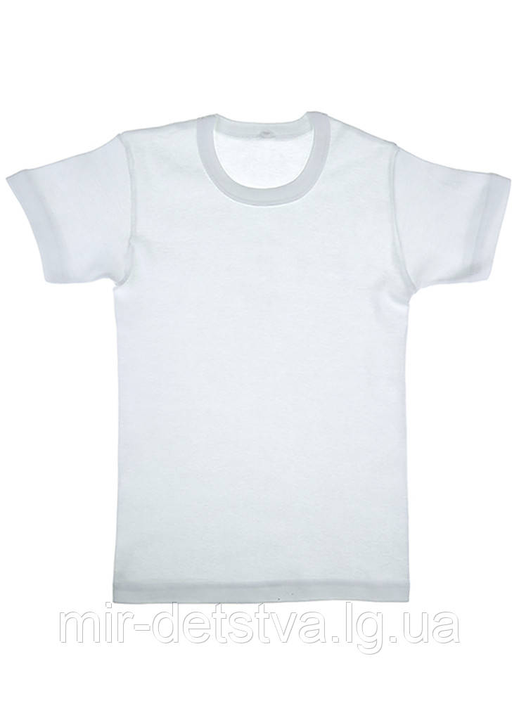 Біла футболка дитяча оптом, Туреччина р. 4/5 років (110-116 см)