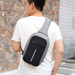 Сумка Анти Злодій Bobby Mini bag через плече сірий