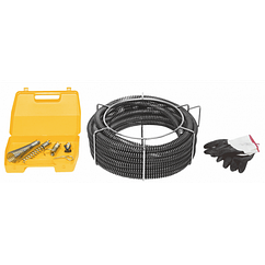 Комплект REMS для прочищення труб спіралі та робочий інструмент 16