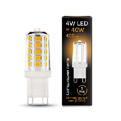 Лампа Gauss LED G9 AC185-265V 4W 2700K керамика