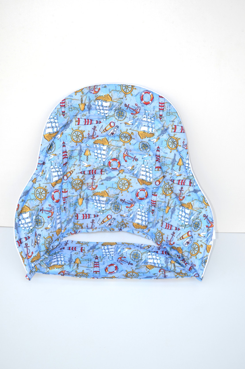 Додатковий вкладиш для чохла до стільчика для годування Chicco Polly Magic 3 в 1 морський