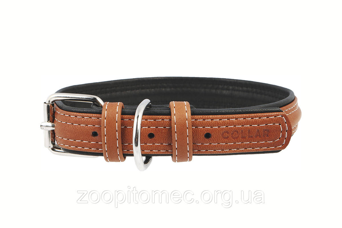 Нашийник для собак Collar (Колар) Soft коричневий, 2,5 см, 38-49 см, фото 1