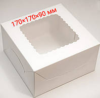 Коробка с окном белая без вложения 170*170*90мм