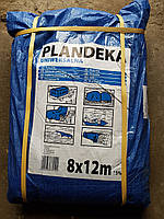 Тенти 8*12 м, готові розміри в асортименті, тент Тарпаулін синій 75 г/м2