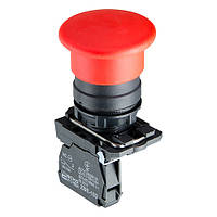 Кнопка керування АСКО-УКРЕМ TB5-AC42 "Грибок" (d 40 мм) "Стоп" червона 1NC ІР40 (A0140010168)