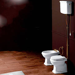 Унітаз з високим бачком золото Simas Arcade AR811