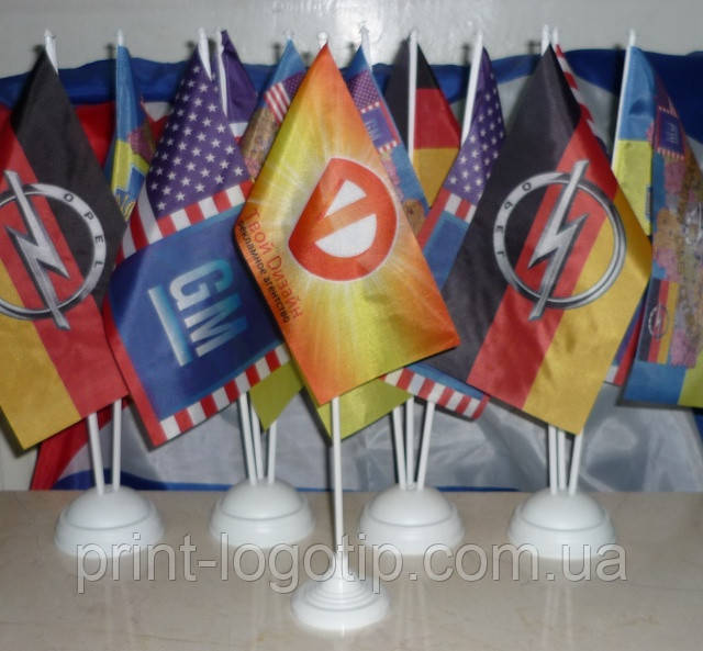 Прапорці настільні, прапорці на підставках, фото 1