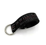 Тканевый ремень в стиле OFF WHITE черный, фото 4