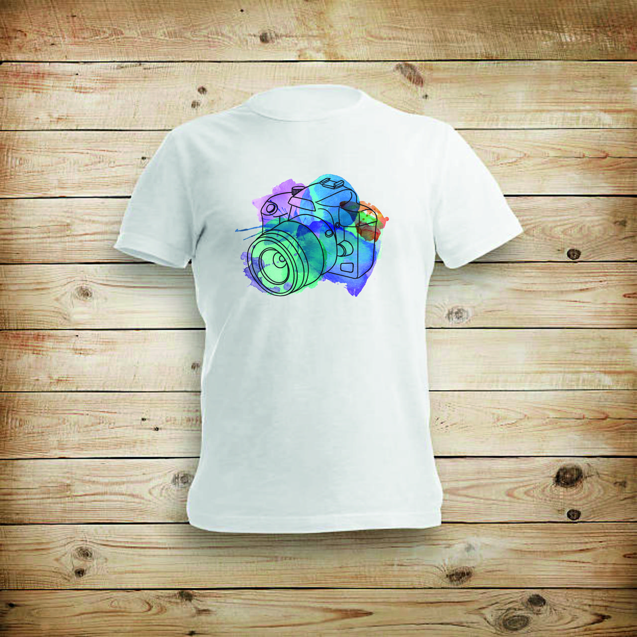 Футболка унісекс біла Photo бавовна, фото 1