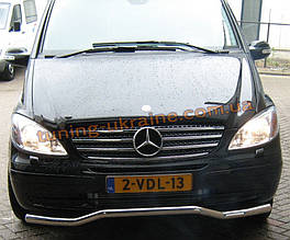 Захист переднього бампера вигнута труба D60 на Mercedes Vito 2004+