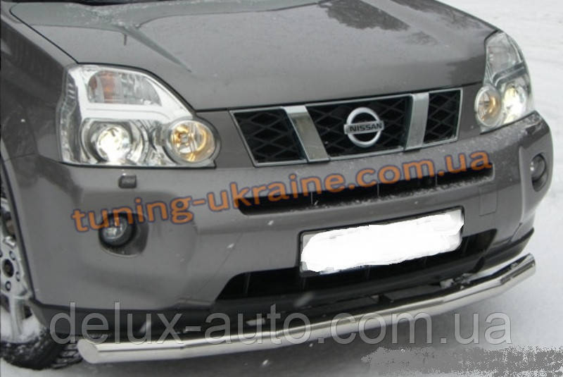 Захист переднього бампера труба одинарна D60 на Nissan X-Trail (31) 2007-2010