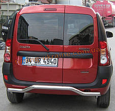 Захист заднього бампера вигнута труба D60 на Renault Logan 2004-2012