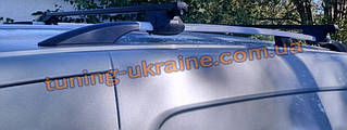 Рейлінги на дах алюмінієві кінцевики ABS для Renault Logan 2004-2012