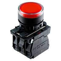 Кнопка управления АСКО-УКРЕМ TB5-AW34M5 с подсветкой красная 1NO+1NС IP40 (A0140010174)